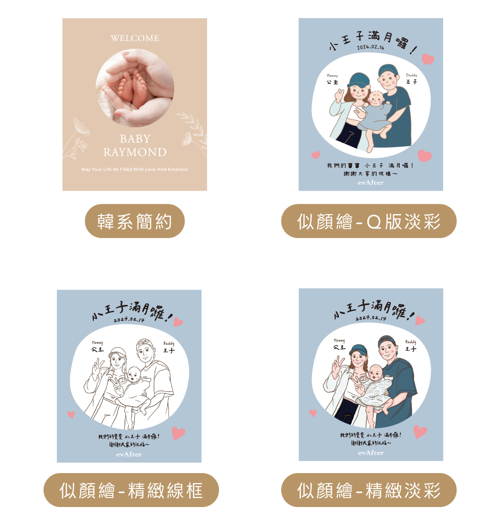 客製卡片展示